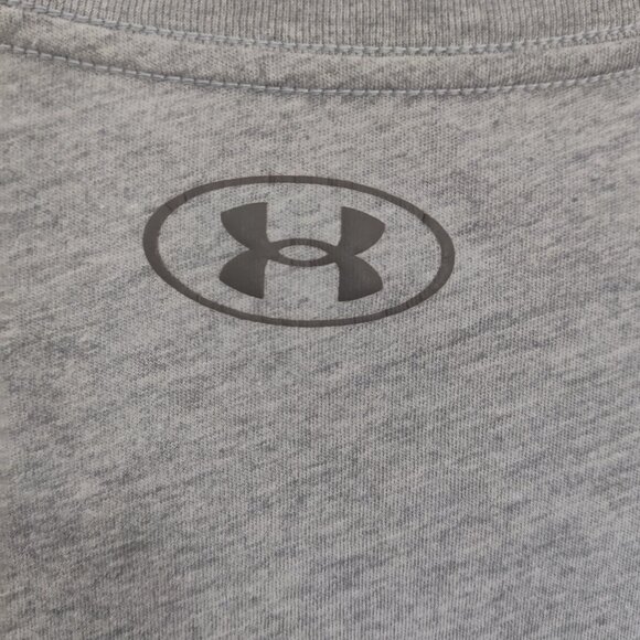 Under Armour Men's Silver Gray T-shirt Size XXL Gorpcore Athletic Sporty - Picture 5 of 8